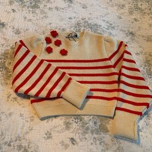 ZARA Red Stripped Sweater